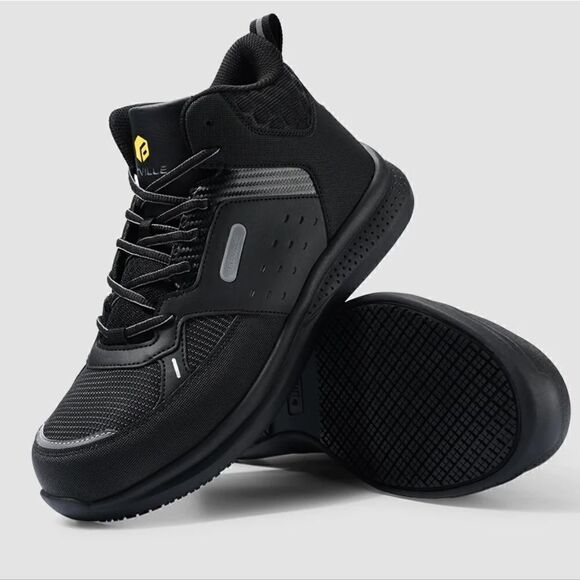 FitVille Men's High-top SteelCore Work Boots Size 12.5 EW - Picture 1 of 10